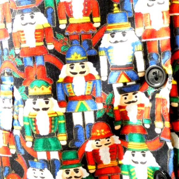 Nutcracker Vest Size L/XL Womens Sleeveless OOAK Christmas Holidays Festive - Picture 2 of 9